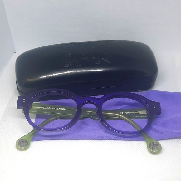 ANNE & VALENTIN OPUS c.1200 46-21 Rx Eyeglass Frame, Pre-Owned - Picture 1 of 11